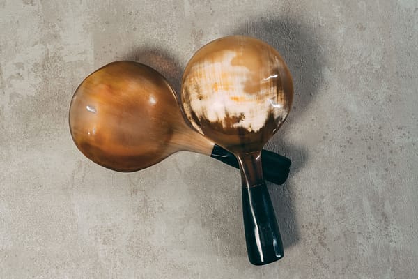 HORN RICE SPOON - SOUTH AFRICA
