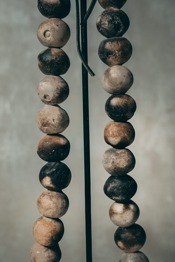 Nguni Clay Bead Necklace - Ghana - Image 2