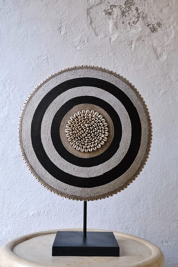 DECORATIVE BEADED SHIELD - CAMEROON