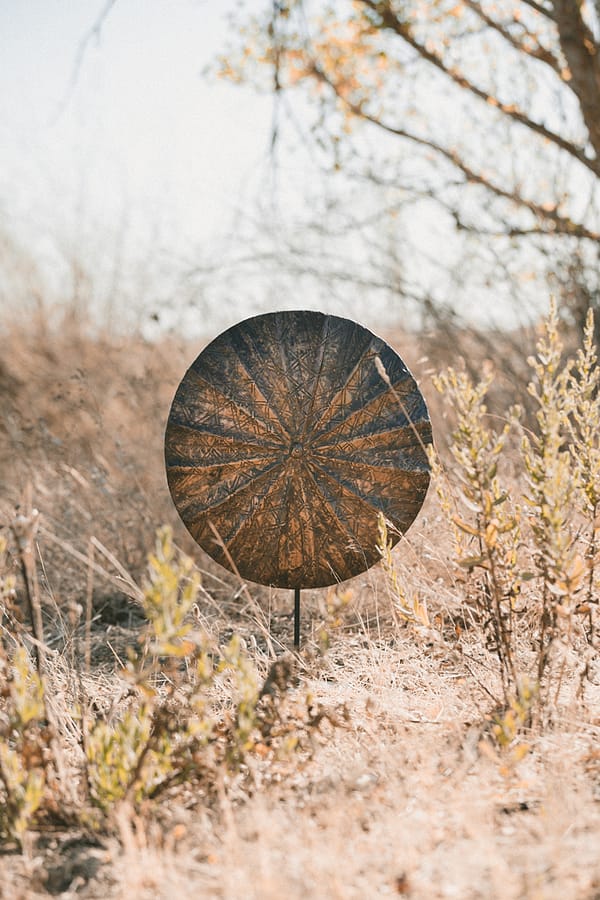 BRONZE CLAD DECORATIVE SHIELD - CAMEROON - Image 3